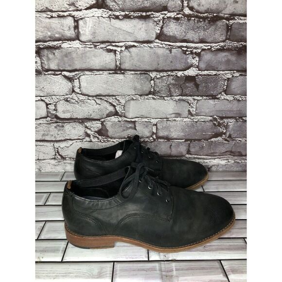 Cole Haan Grand Os. Black Leather Nubuck Casual Oxfords Shoes Men Sz 10W US/44EU - Picture 3 of 16